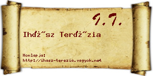 Ihász Terézia névjegykártya