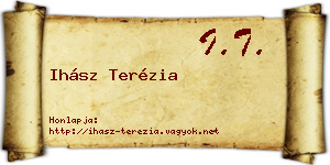 Ihász Terézia névjegykártya