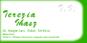 terezia ihasz business card