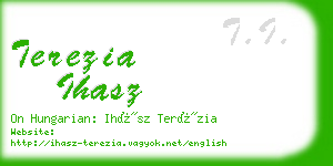 terezia ihasz business card